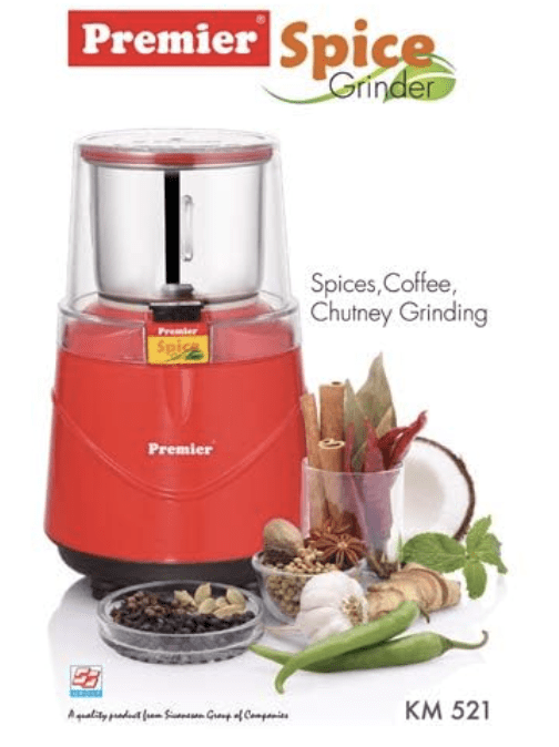 PREMIER SPICE GRINDER KM-521 (WET & DRY MIXER GRINDER) CODE-082001 - Image 3